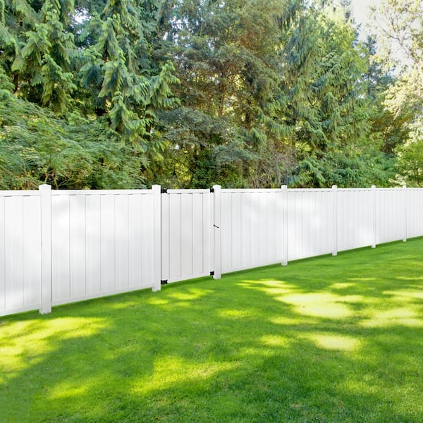 Veranda Somerset 6 ft. H x 6 ft. W White Vinyl Privacy Fence Panel