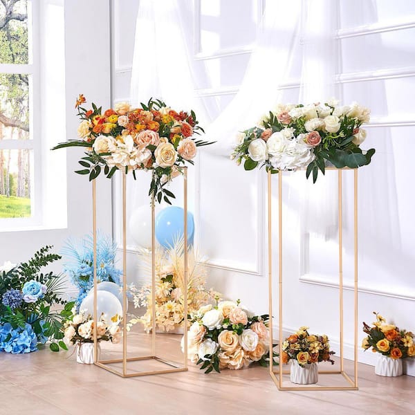 SKYSHALO 10 PCS 31.5 in. High Wedding Flower Stand, With Acrylic