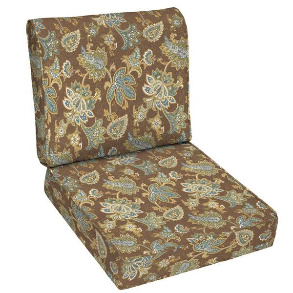 Arden Lakeside Floral 2-Piece Outdoor Deep Seating Cushion-DISCONTINUED