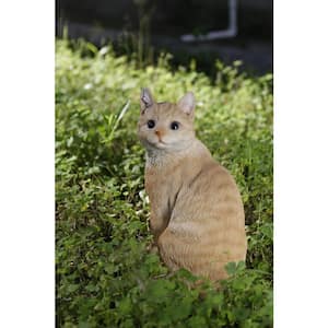 HI-LINE GIFT LTD. Ginger Cat Looking Back Garden Statue 87757-02 - The Home  Depot