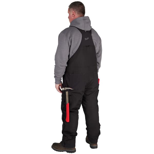 Milwaukee Men's Small Short Black FREEFLEX Insulated Bib Overalls