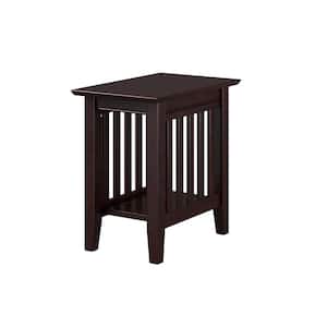 Mission 22 in. H Espresso Chair Side Table