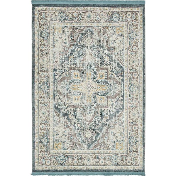 Baracoa Prado Blue 5' 5 x 8' 0 Area Rug