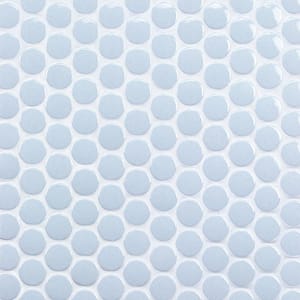 Joy Sky 12.32 in. x 12.99 in. Polished Ceramic Floor and Wall Mosaic Tile (1.11 Sq. Ft./Each)