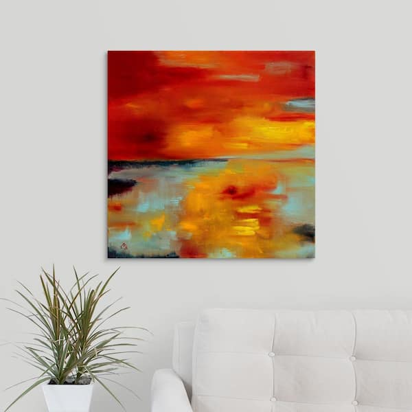 GreatBigCanvas 24 in. x 24 in. "Abstract Landscape 13" by Pol Ledent Canvas Wall Art
