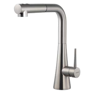 Soma Single-Handle Pull Out Sprayer Kitchen Faucet with CeraDox Technology in Brushed Nickel