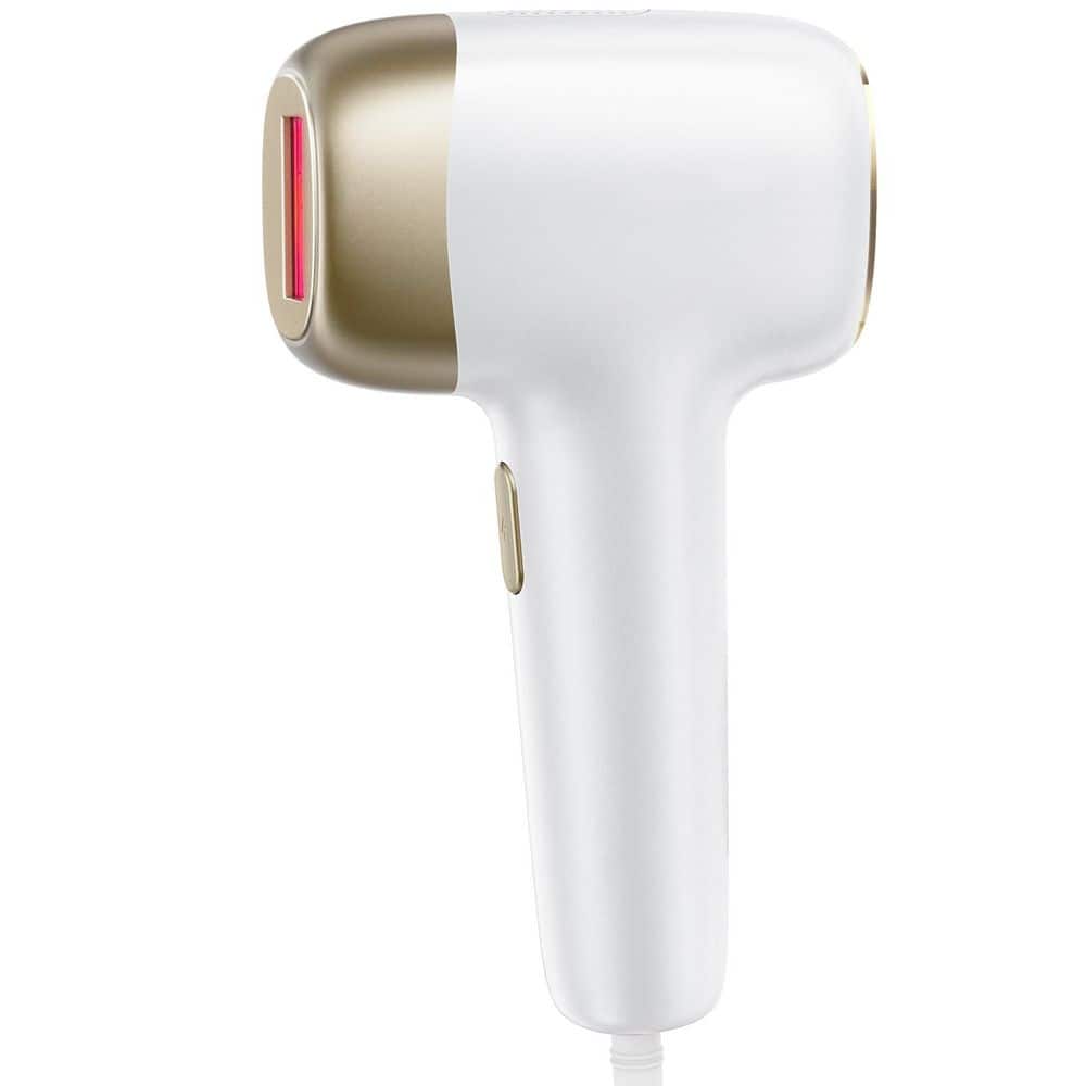 1-Piece Bath Accessory Set in White, IPL Hair Removal Device, Bare It for Face Body Bikini, Long-Lasting Result Painless