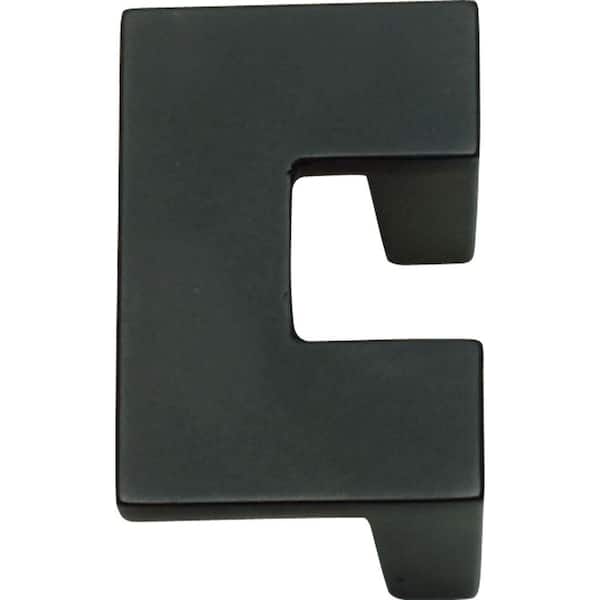 Atlas Homewares U-Turn Collection 2 in. Black Cabinet Center-to-Center Pull