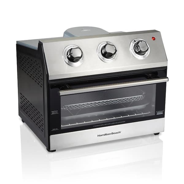 Hamilton Beach 1500-Watt 12-Slice Black Countertop Oven with Convection and  Rotisserie 31100D - The Home Depot