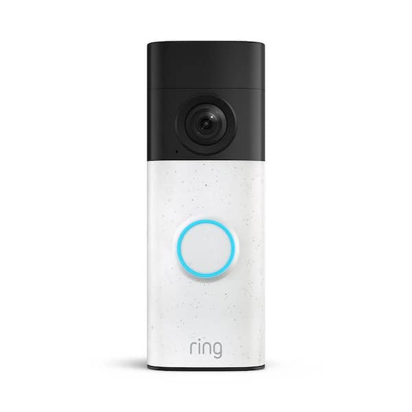 Battery Doorbell 2K - Retinal 2K with Wide-Angle Video, up to 6x Enhanced Zoom, 2-Way Talk - Speckled White