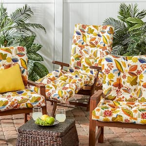 Esprit Floral Outdoor Chaise Lounge Cushion