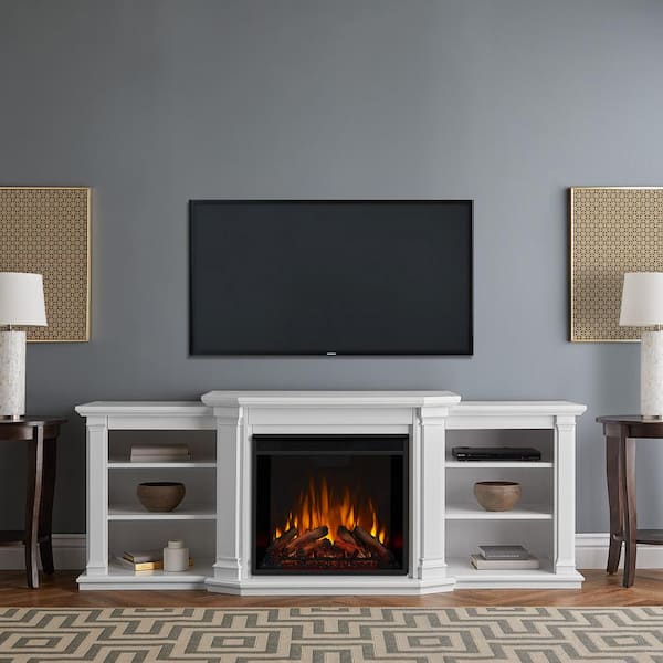 Real Flame Valmont 74 In Electric, Calie Entertainment Center Electric Fireplace