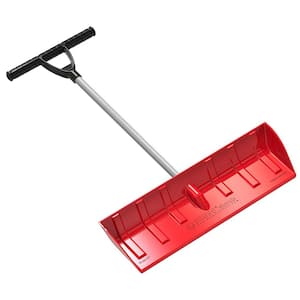 T-Handle Snow Pusher/Scoop in Red