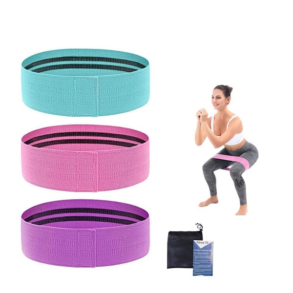 Resistance Bands, Exercise Workout Bands for Women and Men, 5 Set of  Stretch Bands for Booty Legs, Pilates Flexbands