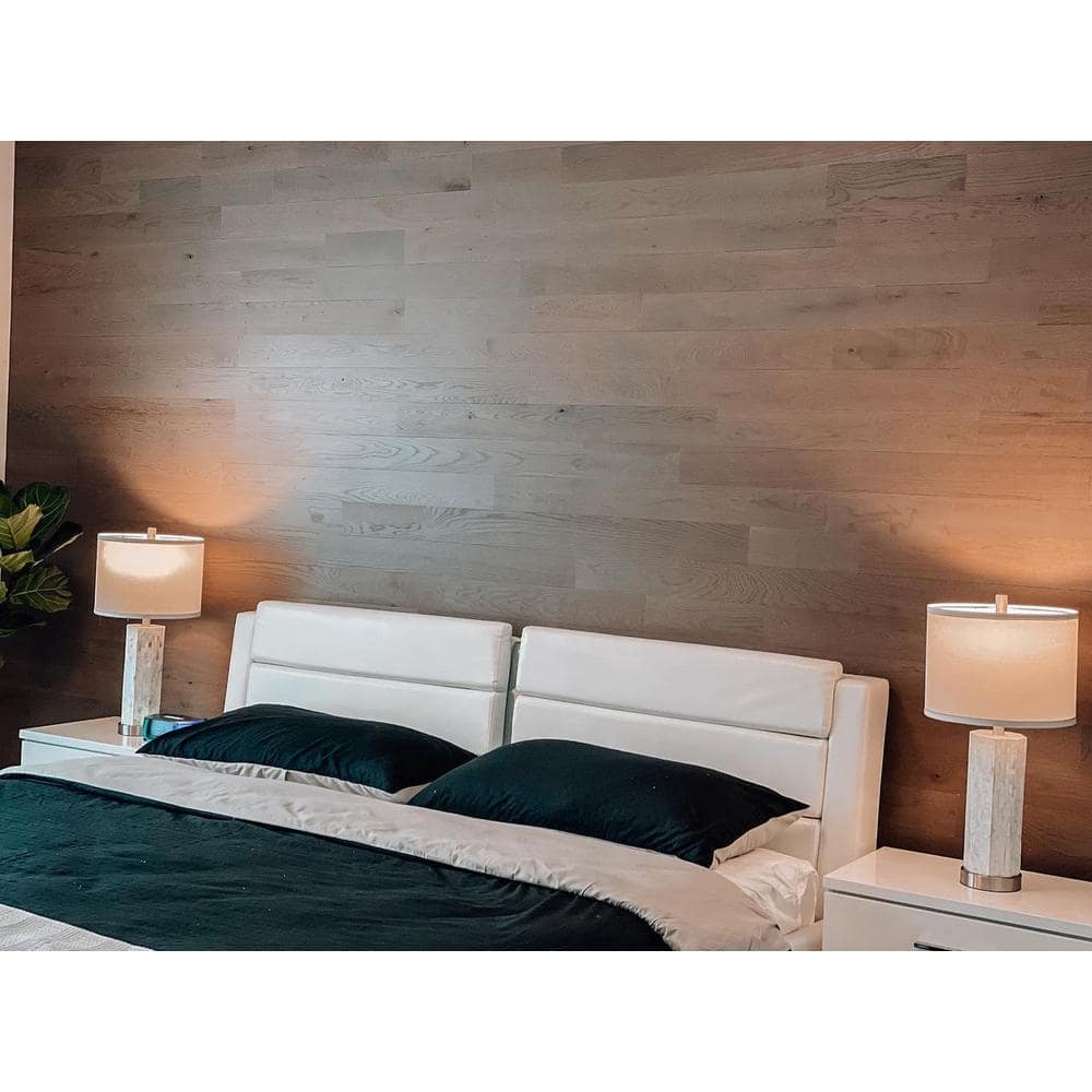 Slate Gray Oak Peel and Stick Wall Planks