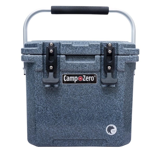 Camp-Zero 12.9 qt. Premium Cooler with Folding Handle, Black Granite
