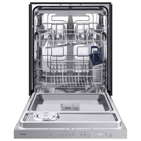 24 in. 48 dBA Top-control Built-in Tall Tub Dishwasher in Stainless Steel with 3 Point Wash & AutoRelease Door Drying