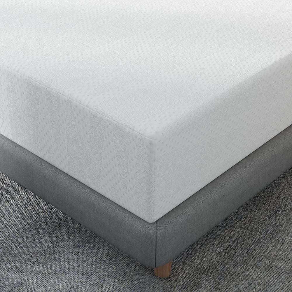 Comfortable King Medium 12 in. Gel Memory Foam Mattress, Double-sided Available - thumbnail 5