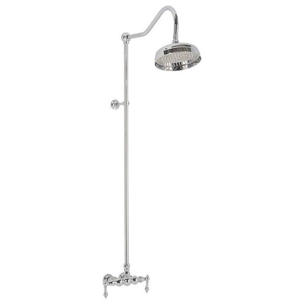 Elizabethan Classics 2-Handle 1-Spray Wall-Mount Exposed Tub and Shower Faucet with Metal Lever Handles in Oil Rubbed Bronze (Valve Included)