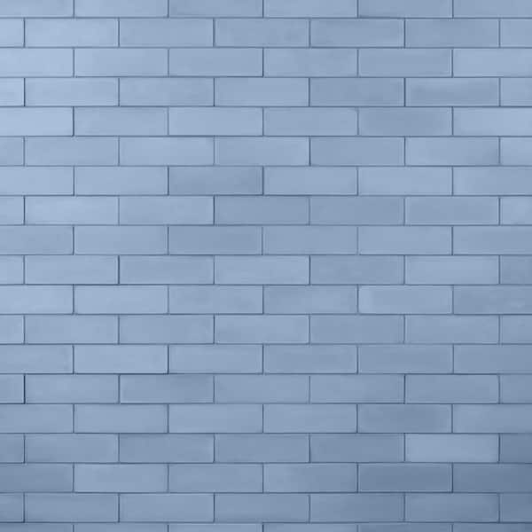 Ivy Hill Tile Vibe Blue Moon 2.36 in. x 7.87 in. Matte Cement Subway Wall Tile (3.88 sq. ft./Case)