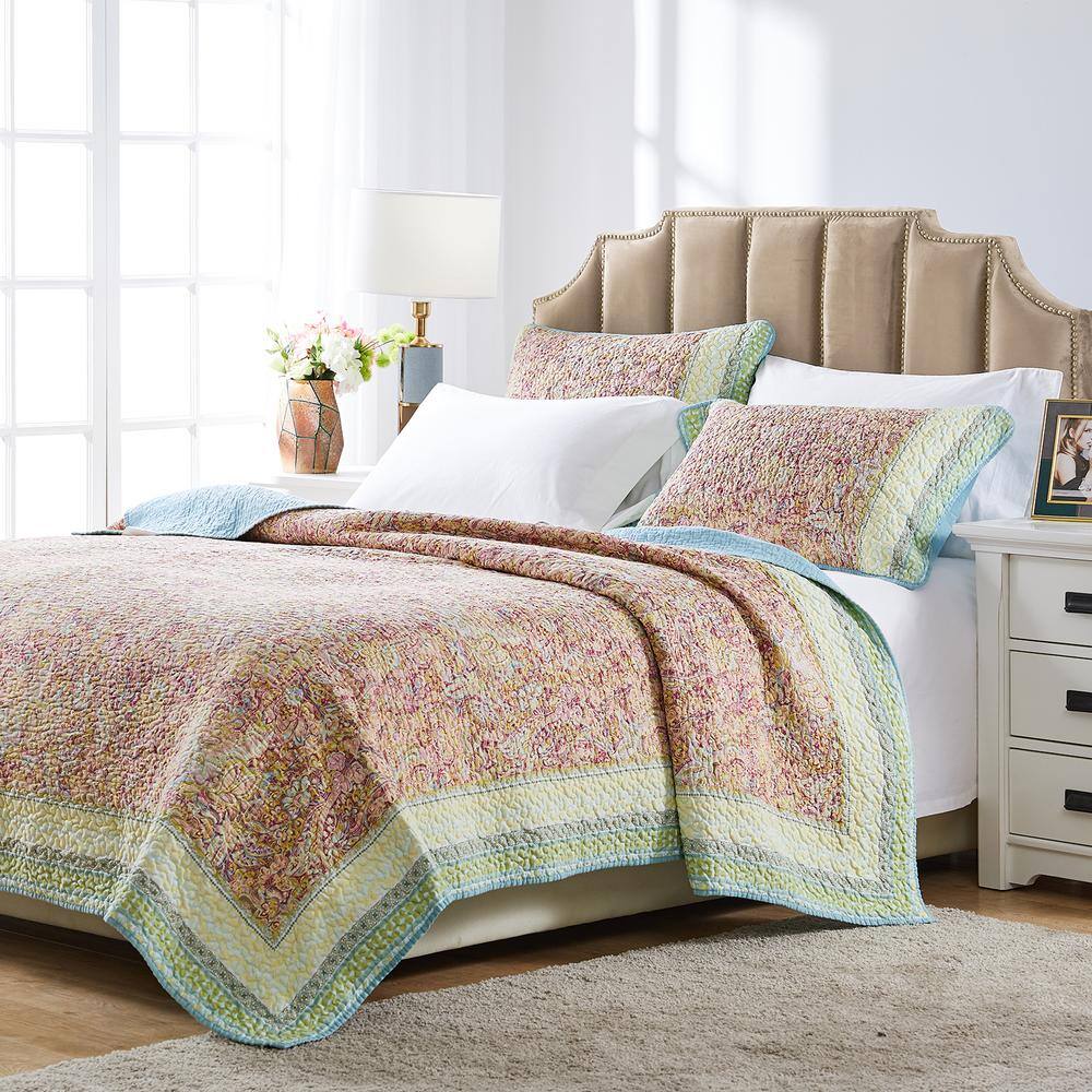 Palisades 2-Piece Pastel Floral Twin Quilt Set