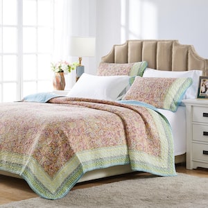 Greenland Home Fashions Southwest 3-Piece Multi King Quilt Set GL