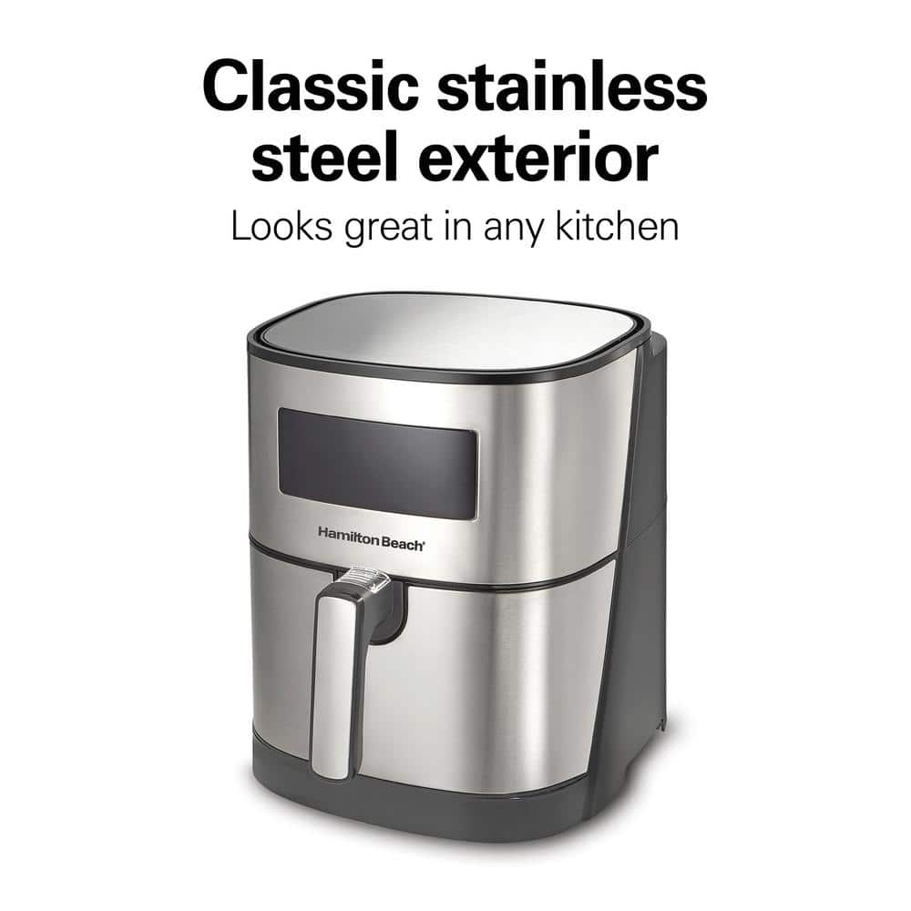 Hamilton Beach 5.8 Quart Stainless Steel Digital Air Fryer