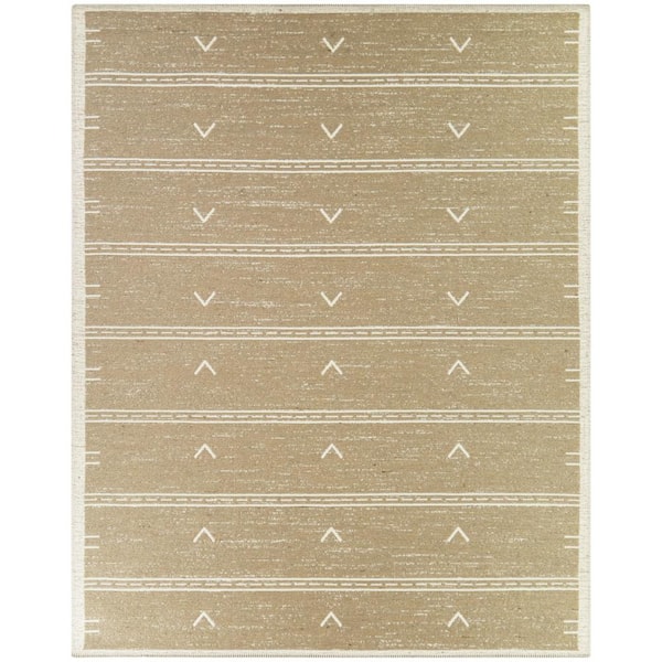 BALTA Congreve Tan 5 ft. x 7 ft. Moroccan Area Rug