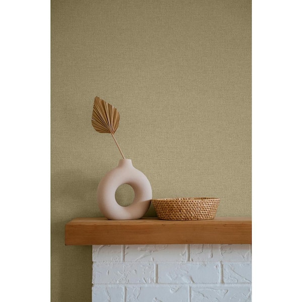 60.75 sq. ft. Hazelnut Normandy Embossed Vinyl Unpasted Wallpaper Roll
