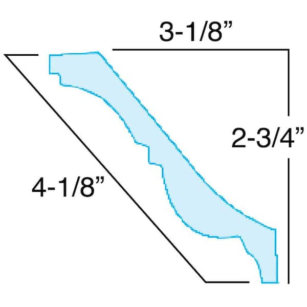 American Pro Decor 2-3/4 in. x 3-1/8 in. x 94-1/2 in. Egg and Dart Polyurethane Crown Moulding Pro Pack 39 LF (5-Pack)