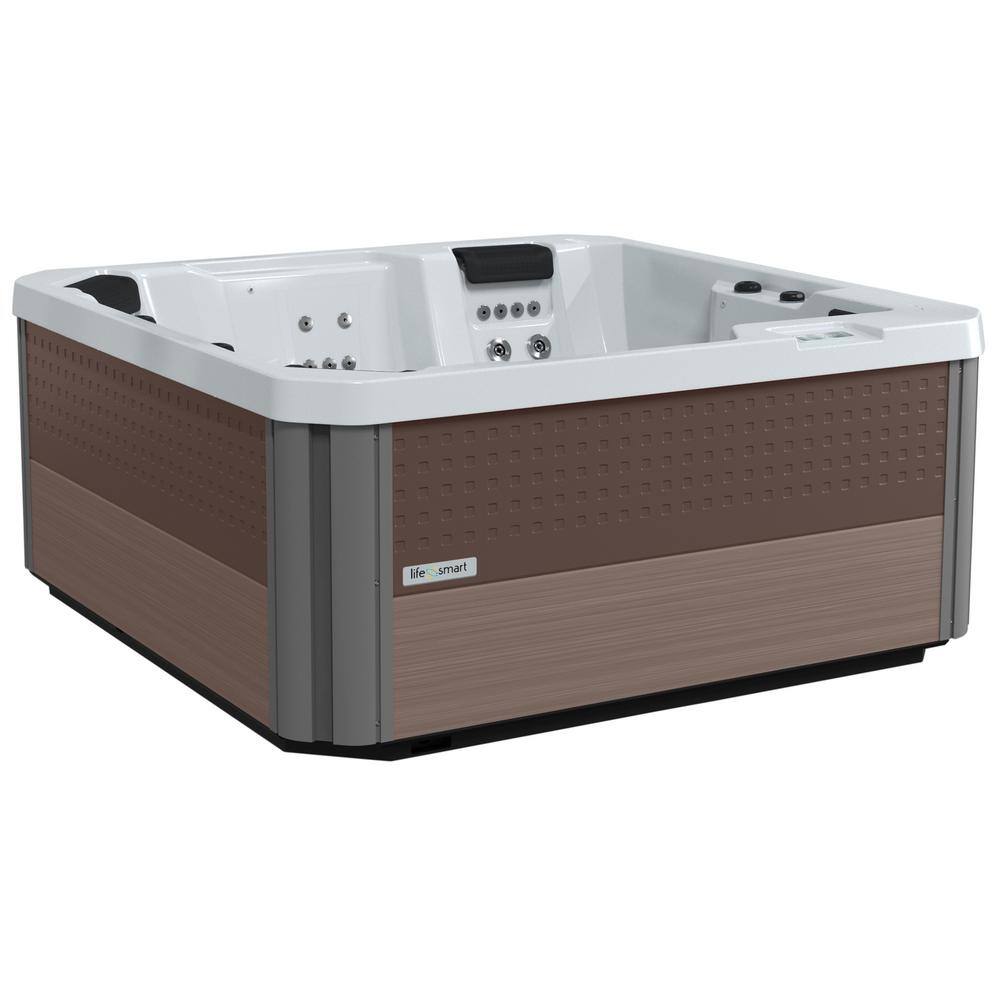 Lifesmart Acacia 5-Person 40-Jet 230-Volt Acrylic Standard Hot Tub with Lounge Seating -  411447307700