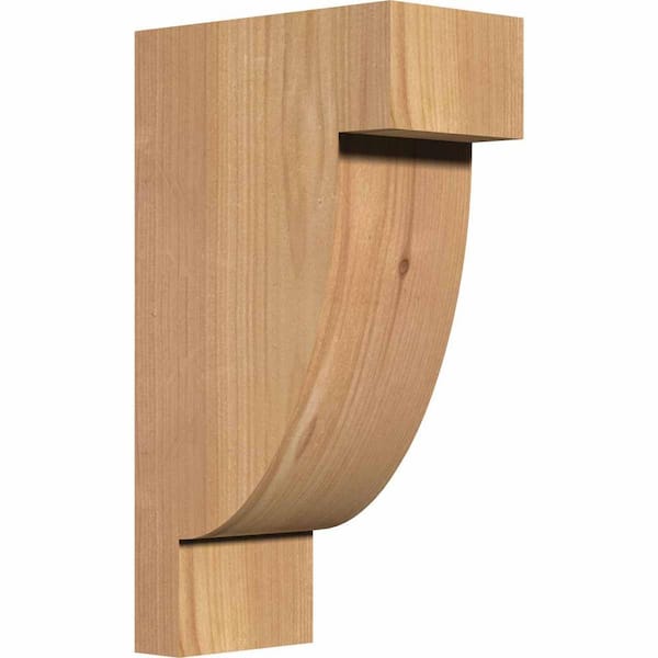 Ekena Millwork 5-1/2 in. x 10 in. x 18 in. Western Red Cedar Alpine Smooth Corbel