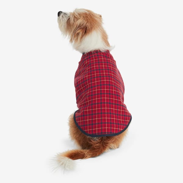 The Company Store Company Cotton Family Flannel Unisex Large Red/Blue Dog Pajamas