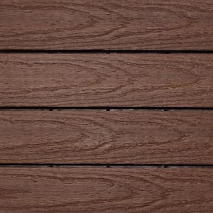 UltraShield Naturale 1 ft. x 1 ft. Quick Deck Outdoor Composite Deck Tile in California Redwood (10 sq. ft. per box)