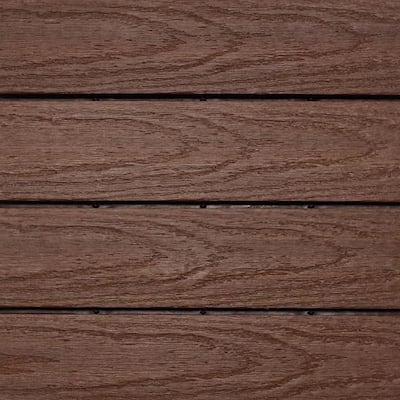 UltraShield Naturale 1 ft. x 1 ft. Quick Deck Outdoor Composite Deck Tile in California Redwood (10 sq. ft. per box)
