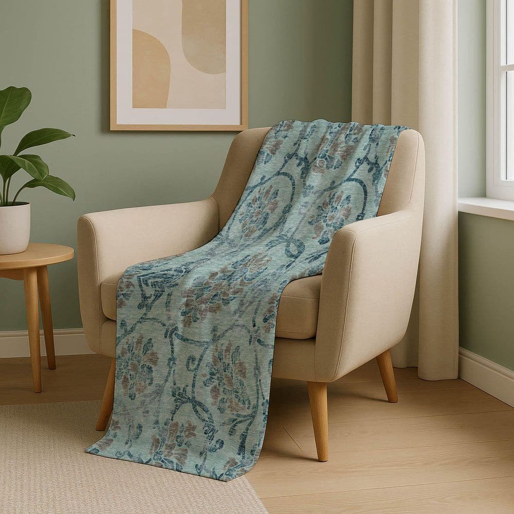 Premium Machine Washable ASB762 Teal 50 in. x 70 in. Sherpa Throw Blanket price history on PriceWatchPro
