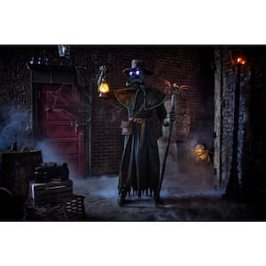 7 ft. Animated LED Plague Doctor