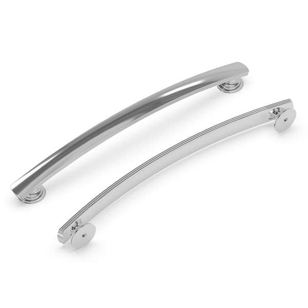 HICKORY HARDWARE American Diner 7-9/16 in. Modern Arch Cabinet Pull Chrome Handle for Kitchen, Bathroom, and Furniture (5 Pack)
