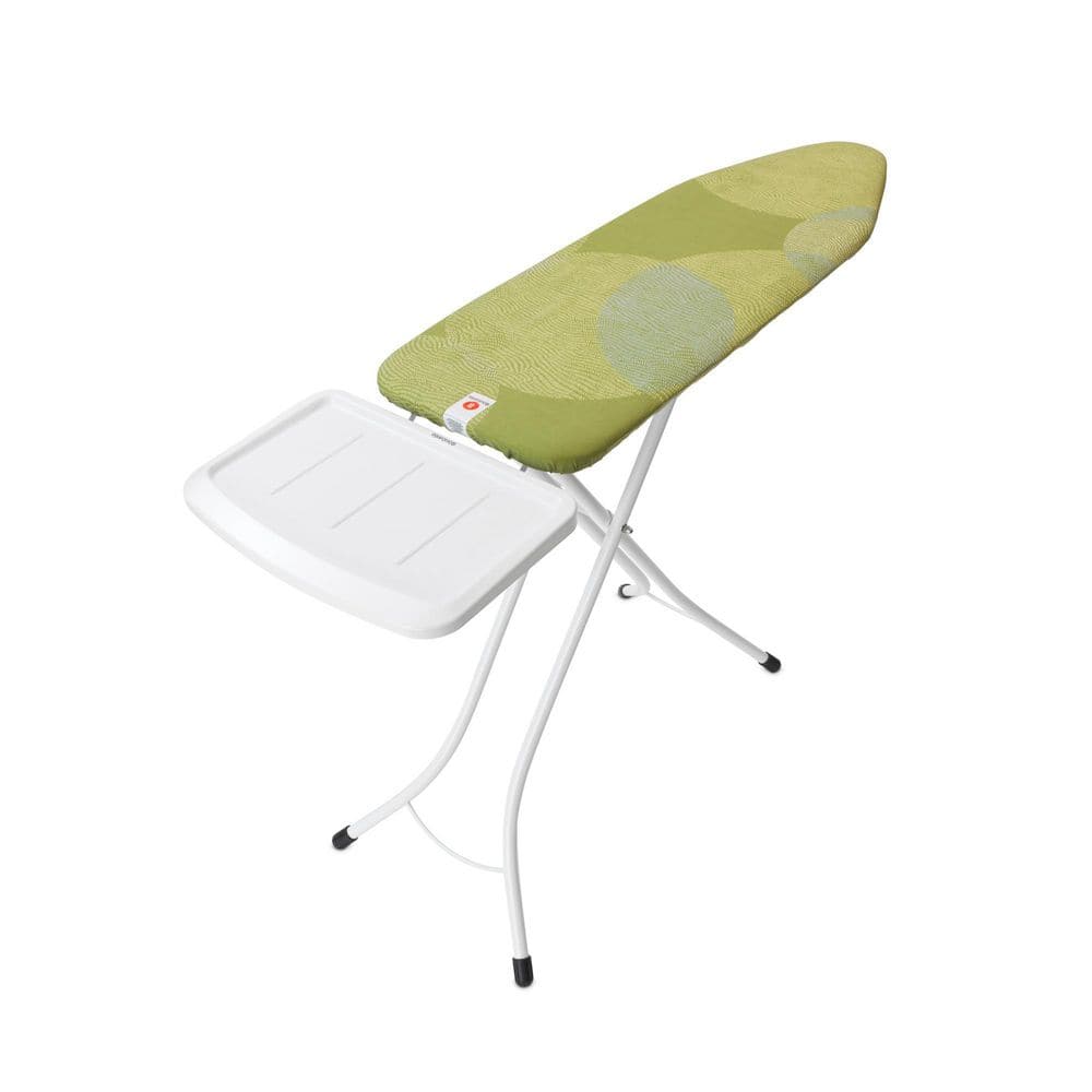 Calm Rustle Green Medium Ironing Board with Metal Steam Unit Holder