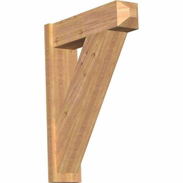 Ekena Millwork 8 in. x 36 in. x 28 in. Traditional Craftsman Smooth Western Red Cedar Outlooker