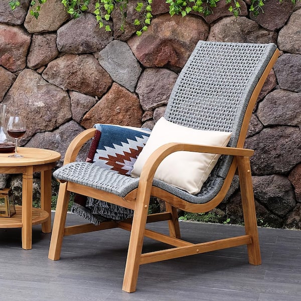 Cambridge Casual Auburn Unfinished Wood Solid Teak Outdoor Lounge 