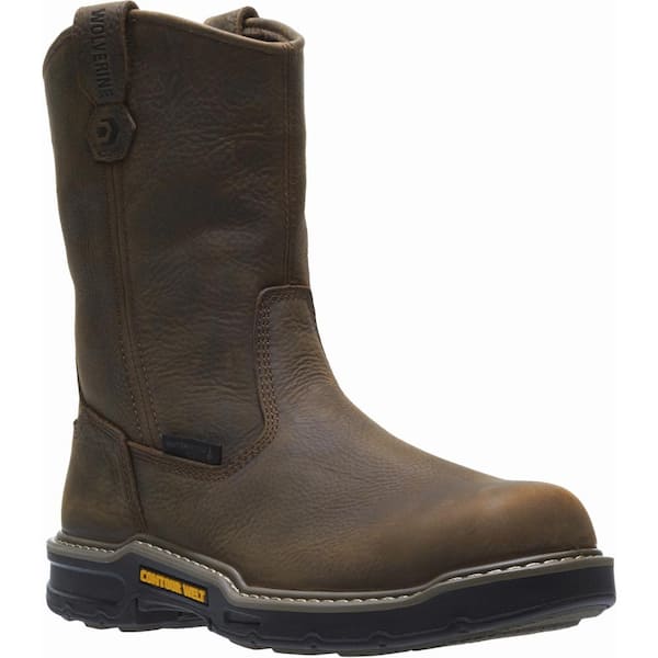 Wolverine Men's Bandit Wellington Work Boots - Composite Toe - Brown Size 7(M)