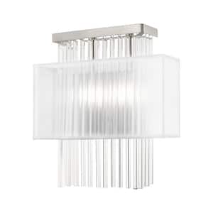 Alexis 2 Light Brushed Nickel ADA Wall Sconce