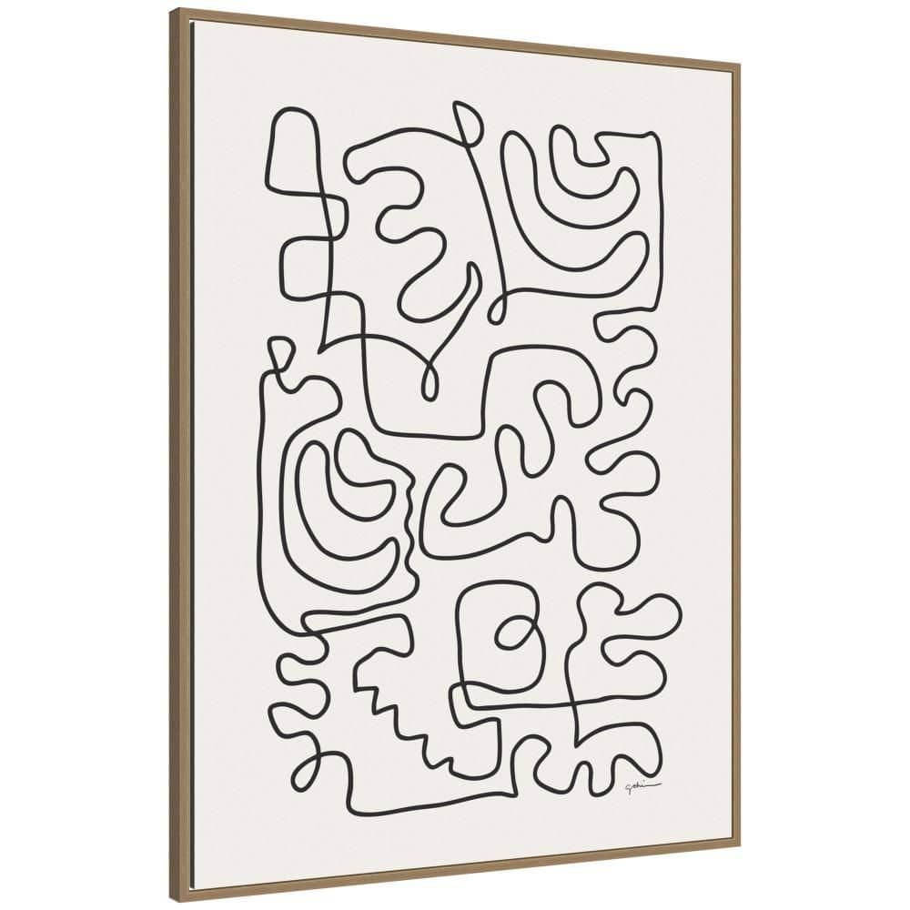 "Sylvie ""Connected Lines"" by Gabrielly Guedes Abstract Framed Art Print 42 in. x 32 in." price history on PriceWatchPro