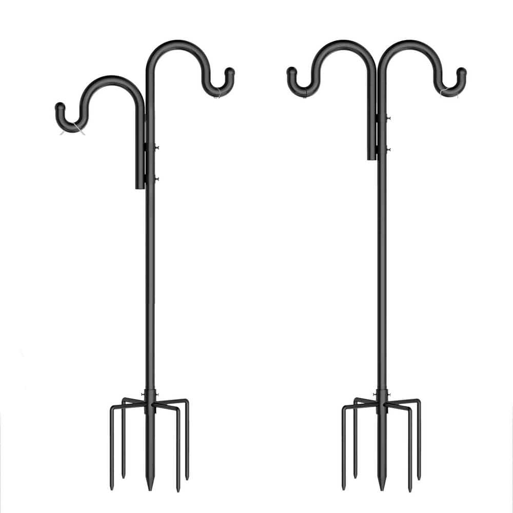 76 in. Black Metal Double Shepherd Hook (2-Pack) price history on PriceWatchPro