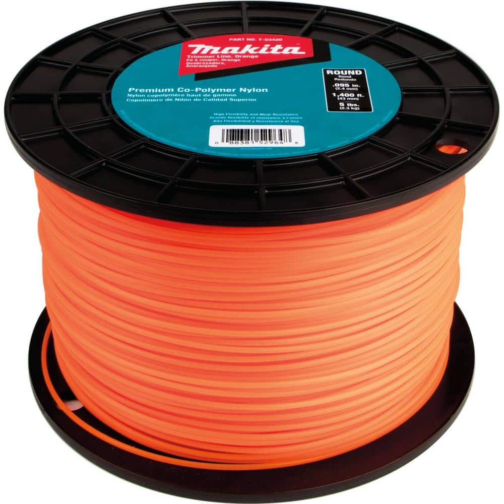 5 lbs. 0.095 in. x 1,400 ft. Round Trimmer Line in Orange price history on PriceWatchPro