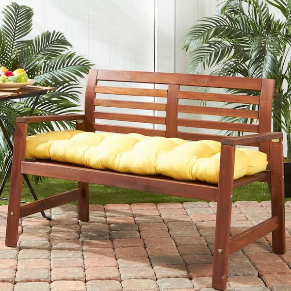 Greendale Home Fashions Solid Sunbeam, 42 Inch Red Outdoor Bench Cushion
