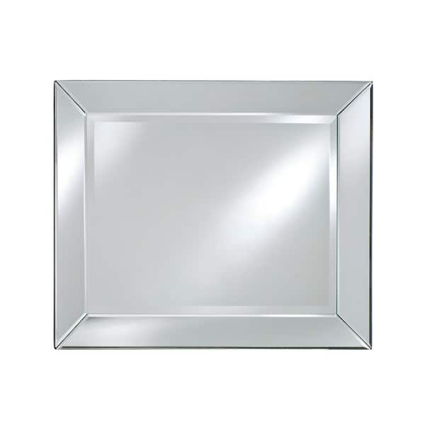 Afina Radiance 34 in. W x 42 in. H Framed Rectangular Beveled Edge Bathroom Vanity Mirror in Clear