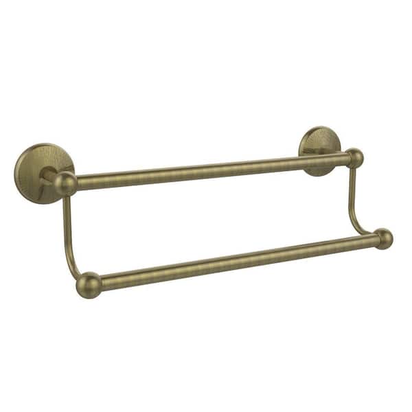 Allied Brass Prestige Monte Carlo Collection 18 in. Double Towel Bar in Antique Brass