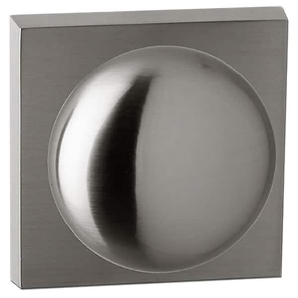 DELANEY HARDWARE Bravura Macon 906-7 Satin Nickel Dummy Door Knob w/ square trim